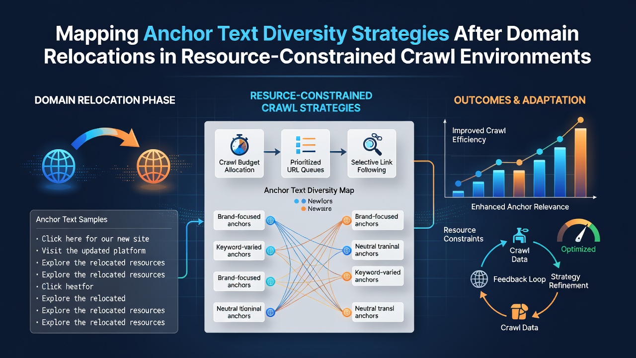 Mapping Anchor Text Diversity Strategies After Domain Relocations in Resource-Constrained Crawl Environments